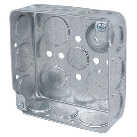 steel city 1 gang metal square wall electrical box|steel city metal boxes.